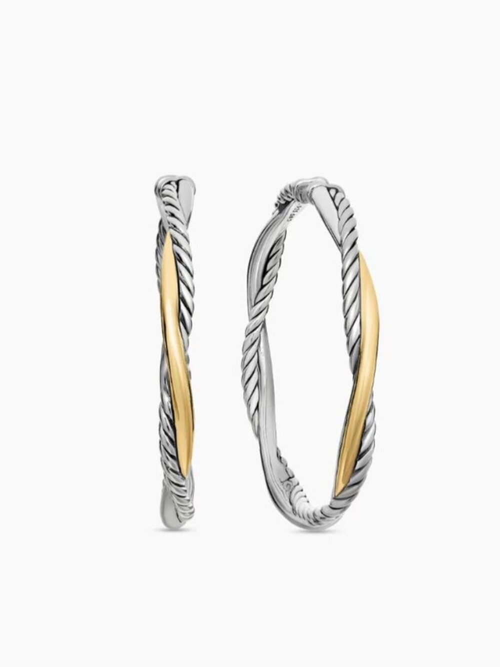 🦌David Yurman Colorless Infinity Ring Earrings